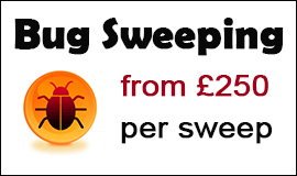Bug Sweeping Cost in Dunstable